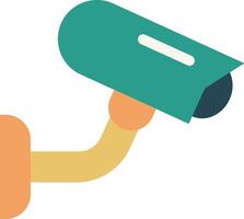 A security camera is shown on a white background vector