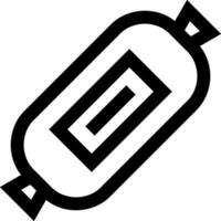 A black and white image of a candy bar vector