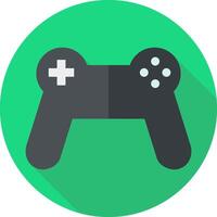 A flat icon of a game controller vector