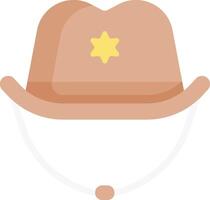 A sheriff's hat with a star on it vector