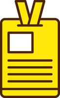 Employee Badge Icon Design vector