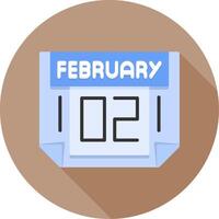2 February Icon Design Symbol vector