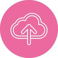 Cloud upload Icon Design vector