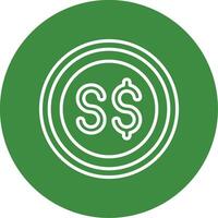 Singapore Dollar Icon Design Symbpl vector