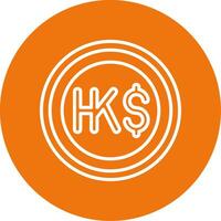 Hong Kong Dollar Icon Design Symbpl vector