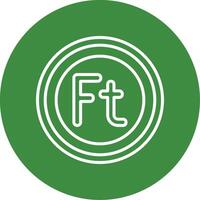 Hungarian Forint Icon Design Symbpl vector