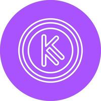 Kenyan Shilling Icon Design Symbpl vector