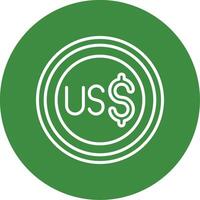 Tuvaluan Dollar Icon Design Symbpl vector