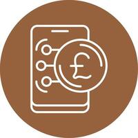 British Pound Sterling Icon Design Symbpl vector