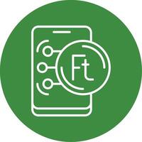 Hungarian Forint Icon Design Symbpl vector