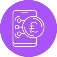 Italian Lira Icon Design Symbpl vector
