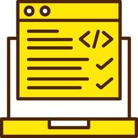 Computer Programing Icon Design Symbol vector