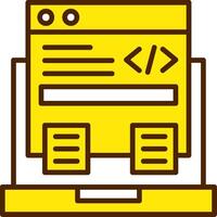 Computer Programing Icon Design Symbol vector