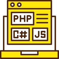 Computer Programing Icon Design Symbol vector