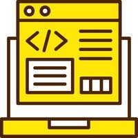 Computer Programing Icon Design Symbol vector