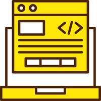 Computer Programing Icon Design Symbol vector
