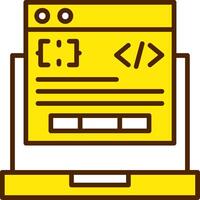Computer Programing Icon Design Symbol vector