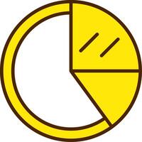 Pie Chart Icon Design vector