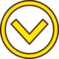 Chevron Down Icon Design vector