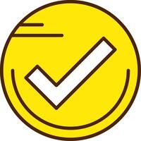 Checkmark circle Icon Design vector