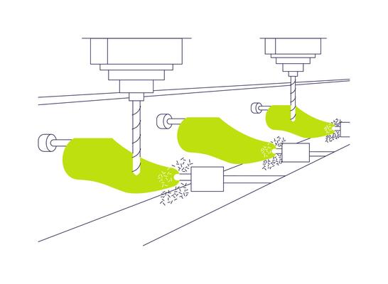 Shoe last abstract concept illustration.