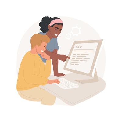 Software skills isolated cartoon illustration.