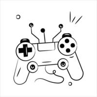 A game controller with interconnected nodes, symbolizing AI in gaming and interactive entertainment vector