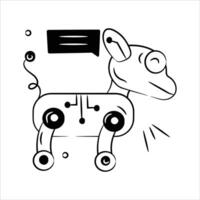 Take a look at this creatively designed robotics dog vector