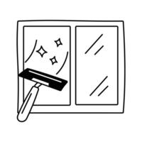 An amazing icon of window cleaning in editable design style vector