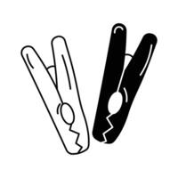 Take a look at this amazing icon of clothespins in modern style vector