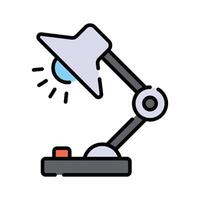 Get this creatively designed table lamp icon in modern style vector