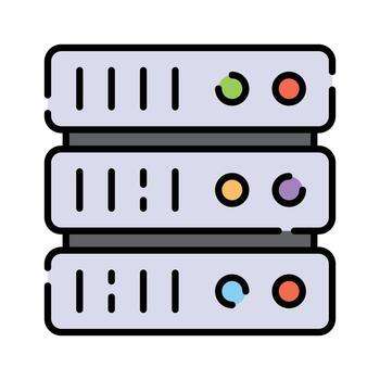 Check this beautifully designed icon of data server in modern style vector