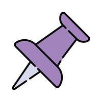 Trendy of thumbtack in modern style, ready to use icon vector