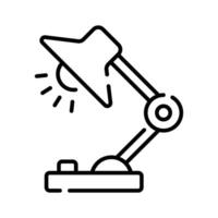 Get this creatively designed table lamp icon in modern style vector