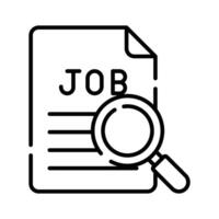 Job search icon design in modern style, ready to use vector