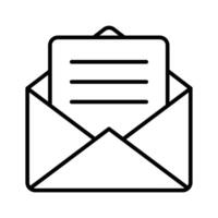 An open envelope with a letter, symbolizing email or communication vector