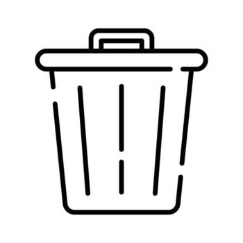 Eliminar botón icono diseño en plano estilo, Listo para prima utilizar vector