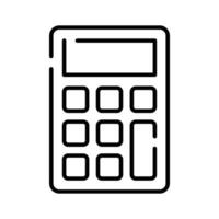 Digital calculator design, mathematical calculation equipment in modern style vector