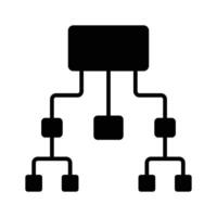 Hierarchy icon design, flowchart , workflow icon vector