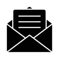 An open envelope with a letter, symbolizing email or communication vector