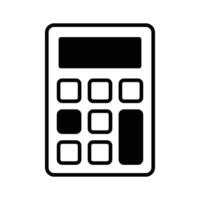 Digital calculator design, mathematical calculation equipment in modern style vector