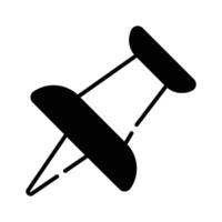 Trendy of thumbtack in modern style, ready to use icon vector
