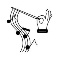 Wave of musical note and song, ready to use design vector