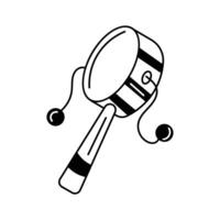 Check this amazing icon of rattle drum in modern style vector