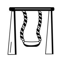 Get this trendy icon of swing in modern style vector