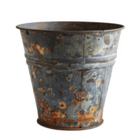 An old rusty bucket with rust on it png