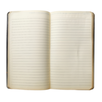 Open Notebook with Lined Paper png