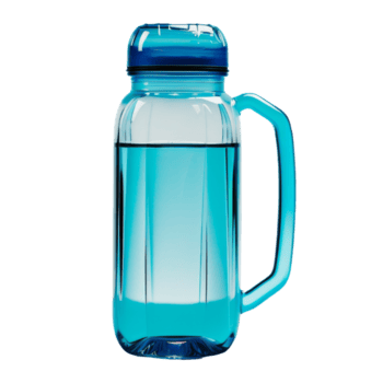 azul água garrafa com lidar com png