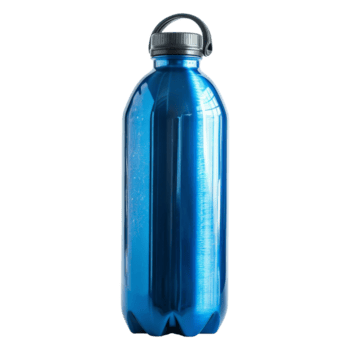 azul água garrafa com Preto tampa png