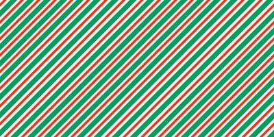 Candy cane striped seamless pattern. Green and red background. Peppermint caramel diagonal print for gift paper vector